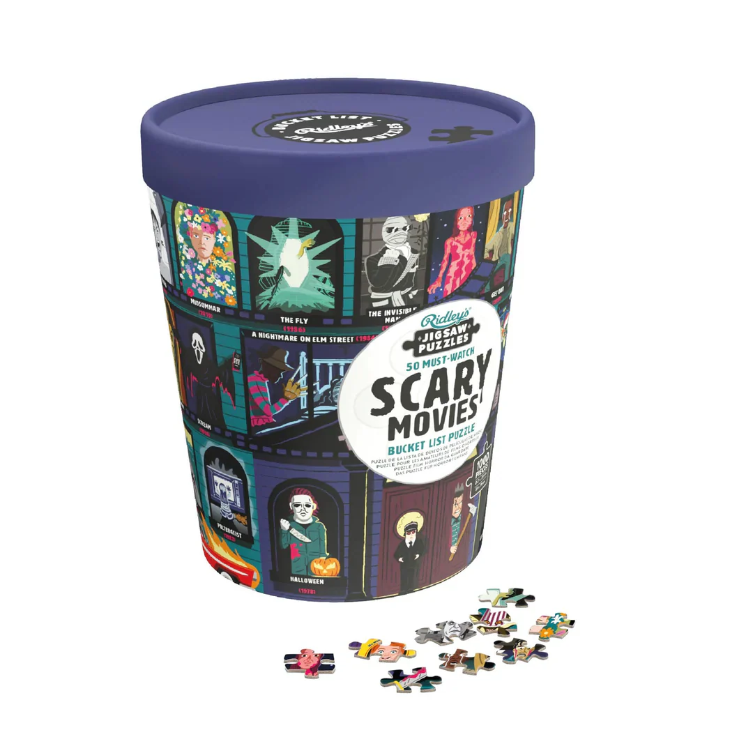 50 Must-Watch Scary Movies Bucket List 1000-piece Puzzle - Image 2