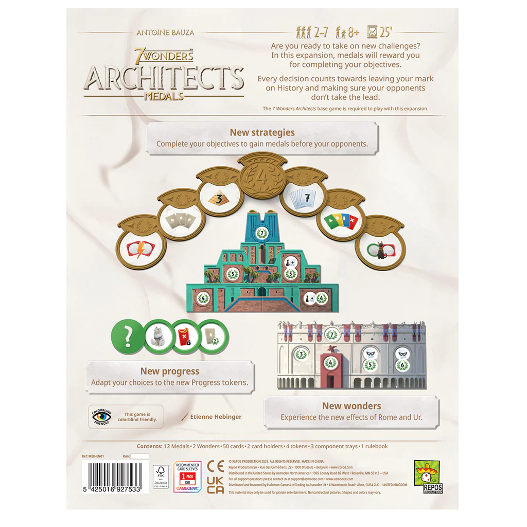 7 Wonders: Architects Medals - Image 4