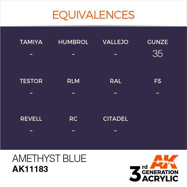 AK Interactive: 3G Acrylic Paint - Amethyst Blue (17ml) - Image 3