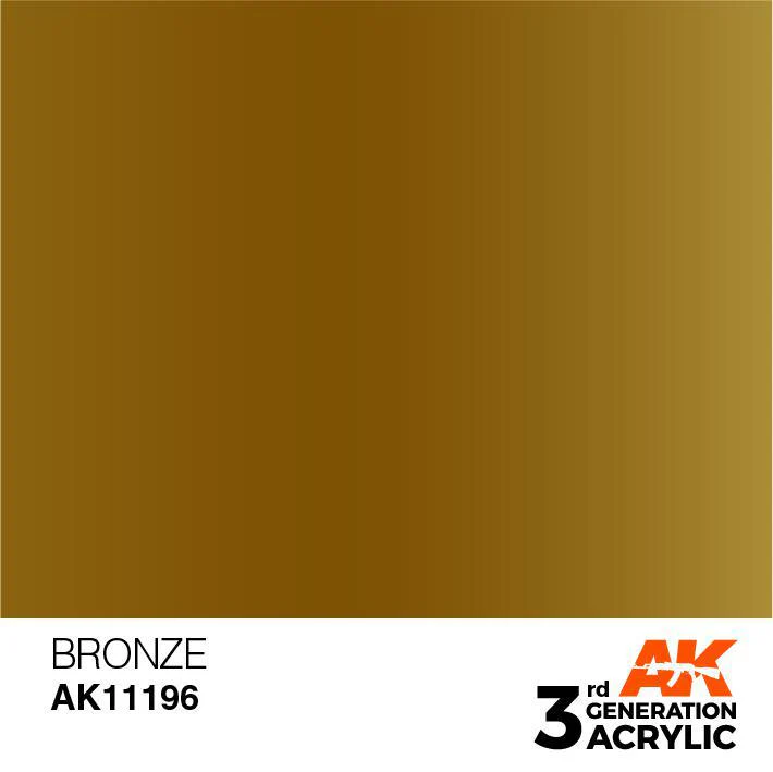 AK Interactive: 3G Acrylic Paint - Bronze (17ml) - Image 2