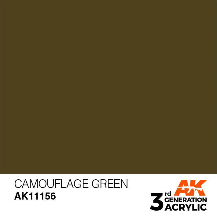 AK Interactive: 3G Acrylic Paint - Camouflage Green (17ml) - Image 2