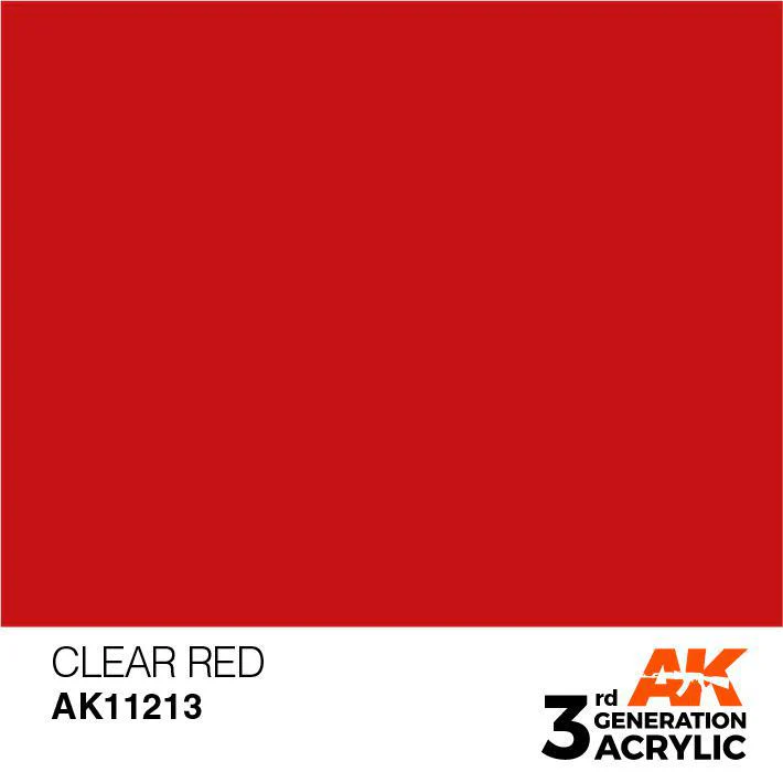 AK Interactive: 3G Acrylic Paint - Clear Red (17ml) - Image 2