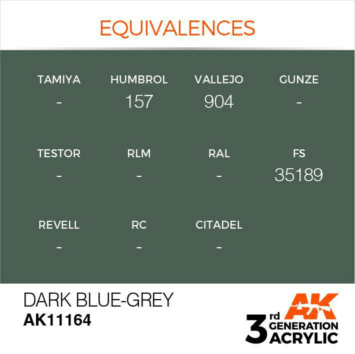 AK Interactive: 3G Acrylic Paint - Dark Blue Grey (17ml) - Image 3