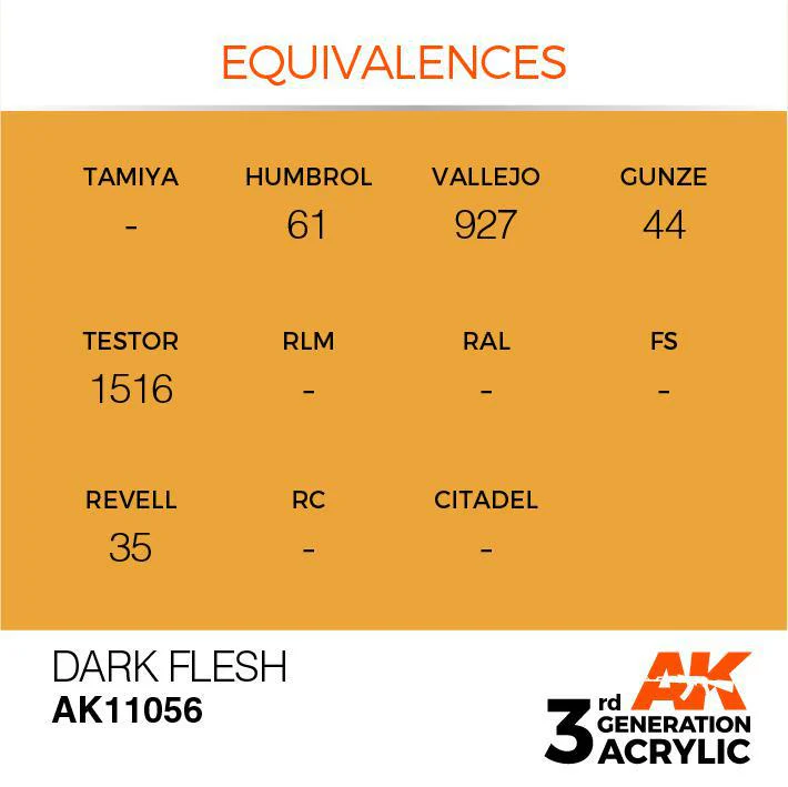 AK Interactive: 3G Acrylic Paint - Dark Flesh (17ml) - Image 3