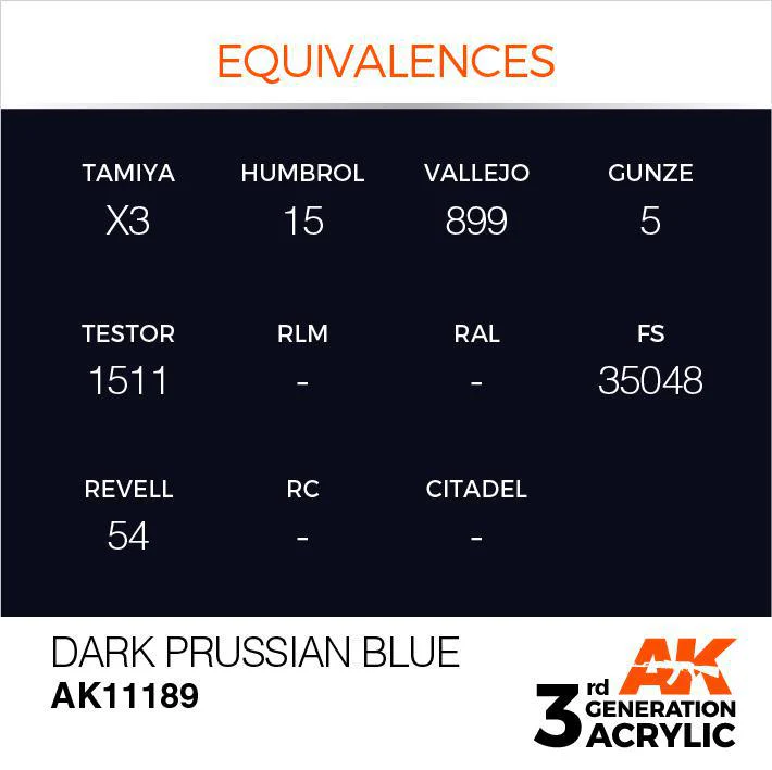 AK Interactive: 3G Acrylic Paint - Dark Prussian Blue (17ml) - Image 3