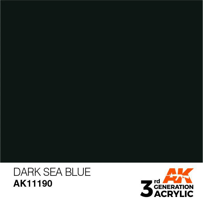 AK Interactive: 3G Acrylic Paint - Dark Sea Blue (17ml) - Image 2