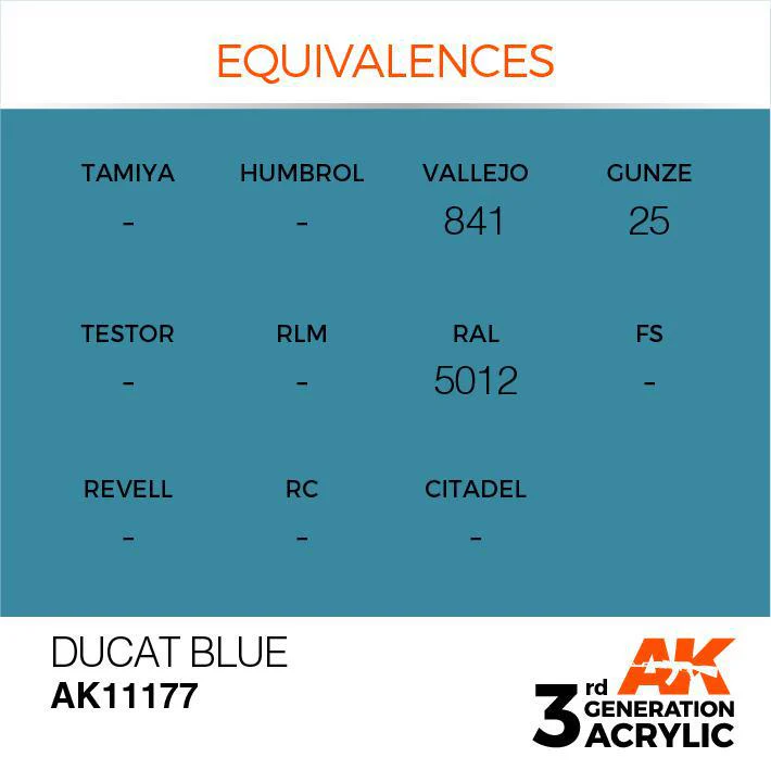 AK Interactive: 3G Acrylic Paint - Ducat Blue (17ml) - Image 3