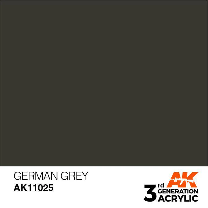 AK Interactive: 3G Acrylic Paint - German Grey (17ml) - Image 2