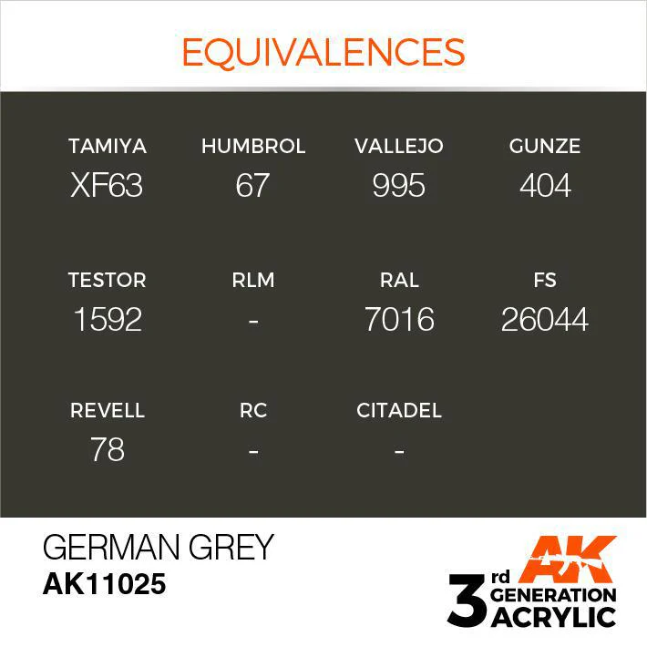 AK Interactive: 3G Acrylic Paint - German Grey (17ml) - Image 3