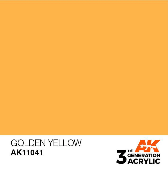 AK Interactive: 3G Acrylic Paint - Golden Yellow (17ml) - Image 2