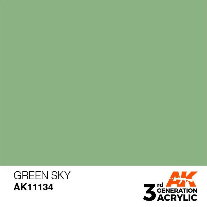 AK Interactive: 3G Acrylic Paint - Green Sky (17ml) - Image 2