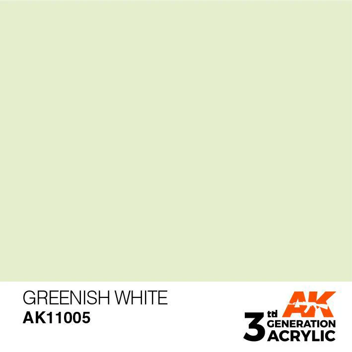 AK Interactive: 3G Acrylic Paint - Greenish White (17ml) - Image 2