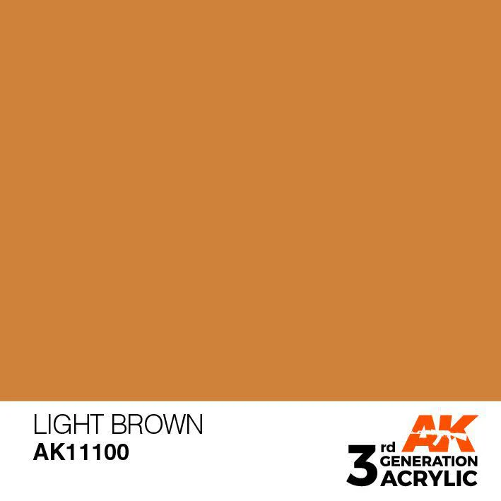 AK Interactive: 3G Acrylic Paint - Light Brown (17ml) - Image 2