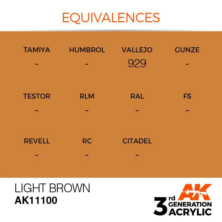 AK Interactive: 3G Acrylic Paint - Light Brown (17ml) - Image 3