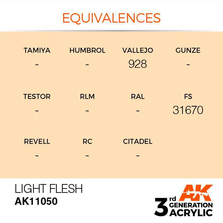 AK Interactive: 3G Acrylic Paint - Light Flesh (17ml) - Image 3
