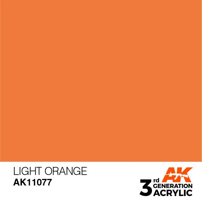 AK Interactive: 3G Acrylic Paint - Light Orange (17ml) - Image 2