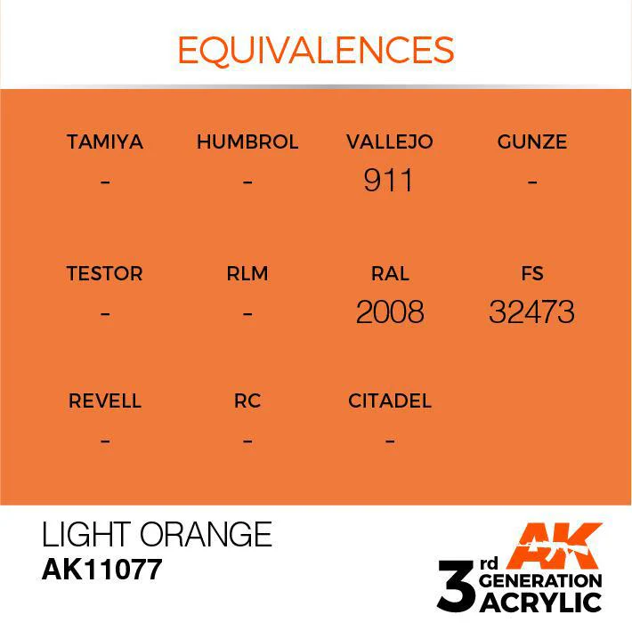 AK Interactive: 3G Acrylic Paint - Light Orange (17ml) - Image 3