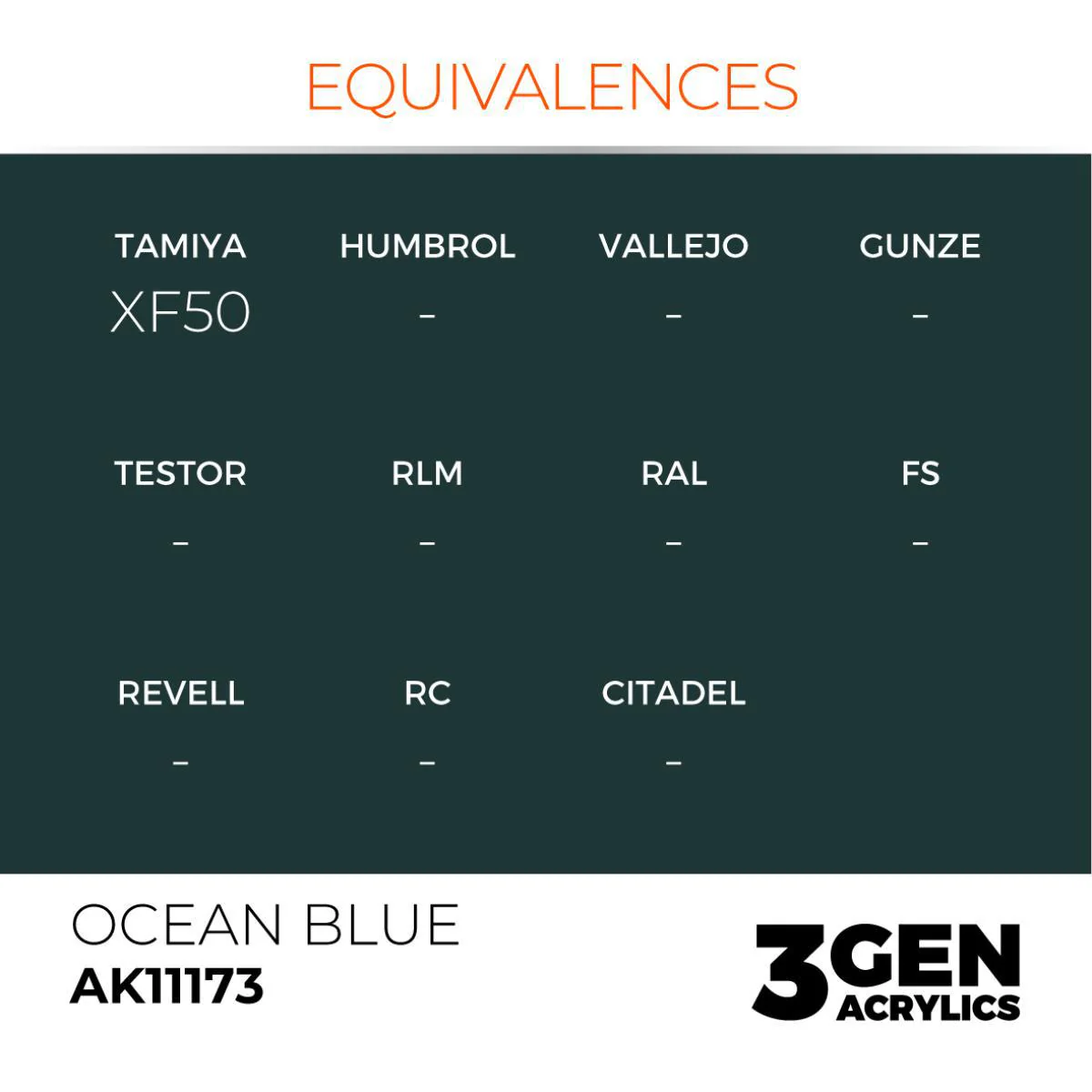 AK Interactive: 3G Acrylic Paint - Ocean Blue (17ml) - Image 3