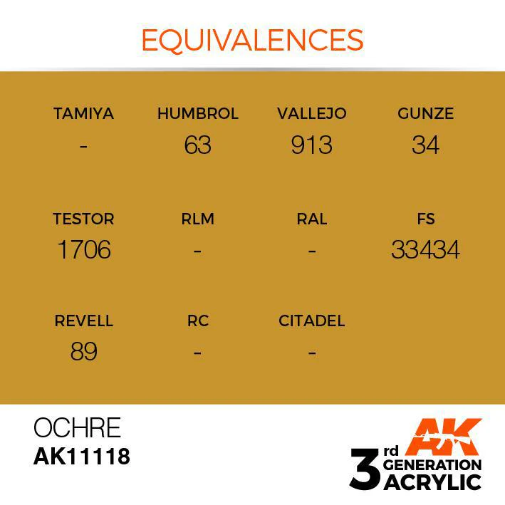 AK Interactive: 3G Acrylic Paint - Ochre (17ml) - Image 3