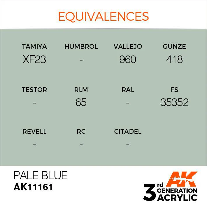 AK Interactive: 3G Acrylic Paint - Pale Blue (17ml) - Image 3
