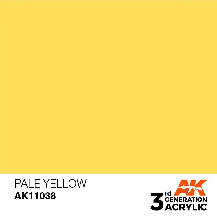 AK Interactive: 3G Acrylic Paint - Pale Yellow (17ml) - Image 2