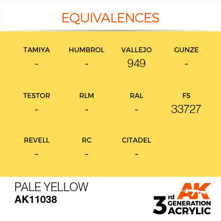 AK Interactive: 3G Acrylic Paint - Pale Yellow (17ml) - Image 3