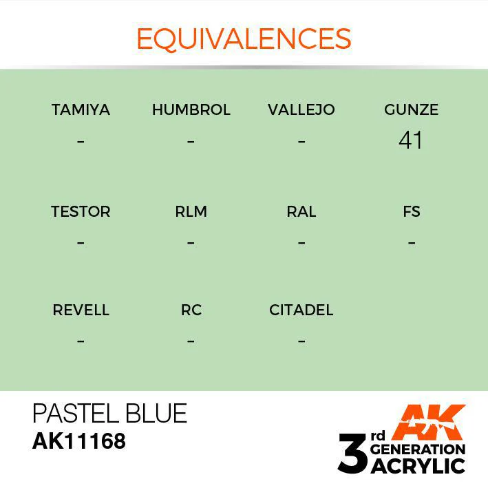 AK Interactive: 3G Acrylic Paint - Pastel Blue (17ml) - Image 3