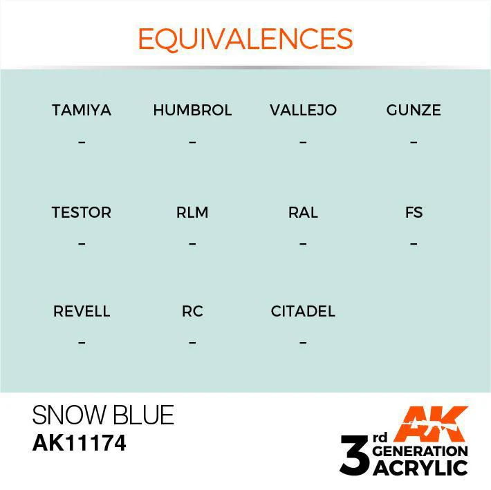 AK Interactive: 3G Acrylic Paint - Snow Blue (17ml) - Image 3