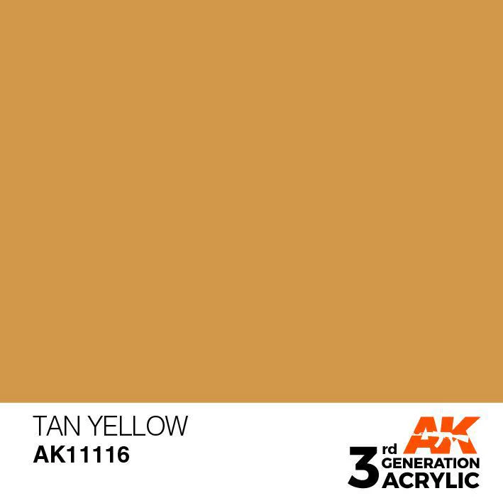 AK Interactive: 3G Acrylic Paint - Tan Yellow (17ml) - Image 2