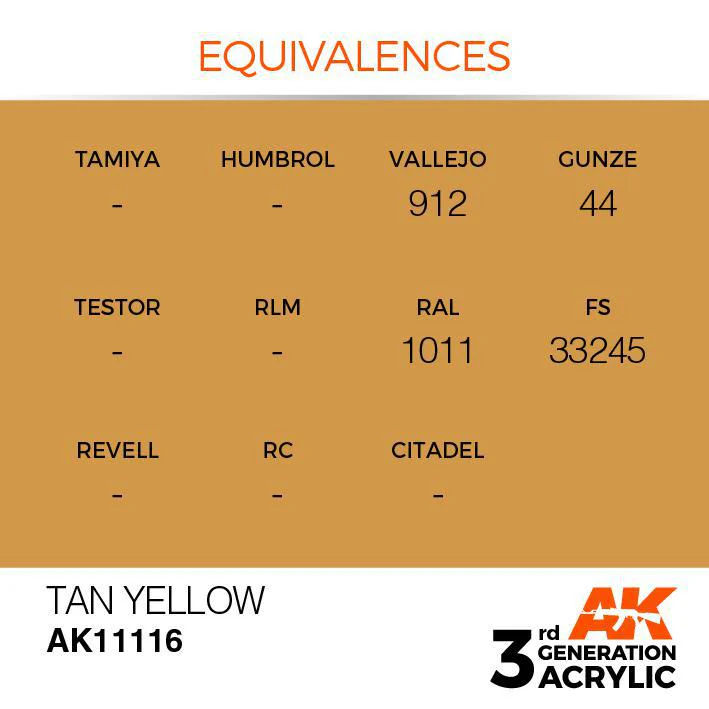 AK Interactive: 3G Acrylic Paint - Tan Yellow (17ml) - Image 3
