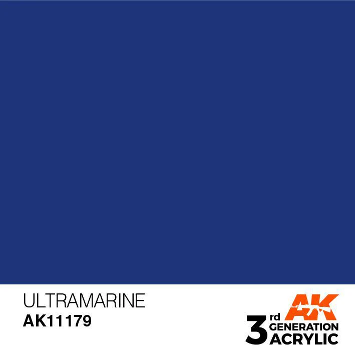 AK Interactive: 3G Acrylic Paint - Ultramarine (17ml) - Image 2