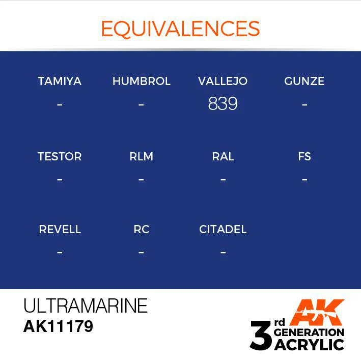AK Interactive: 3G Acrylic Paint - Ultramarine (17ml) - Image 3