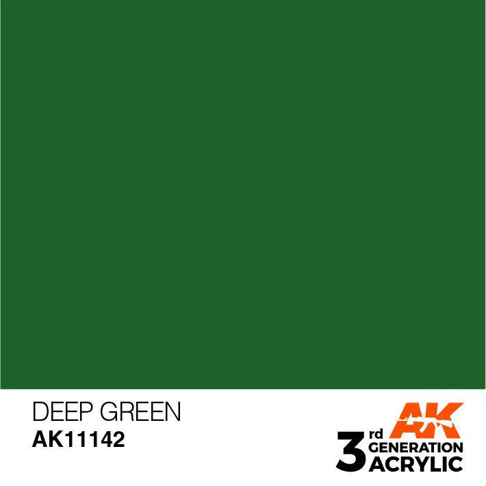 AK Interactive: 3G Intense Acrylic Paint - Deep Green (17ml) - Image 2