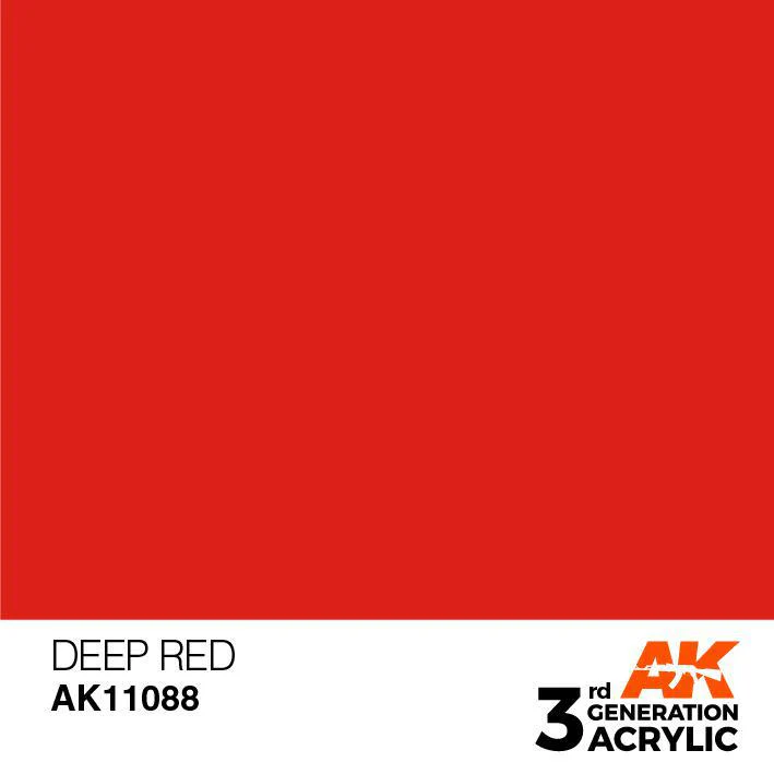 AK Interactive: 3G Intense Acrylic Paint - Deep Red (17ml) - Image 2