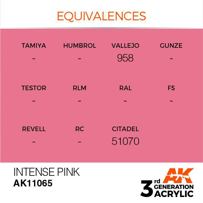 AK Interactive: 3G Intense Acrylic Paint - Intense Pink (17ml) - Image 3
