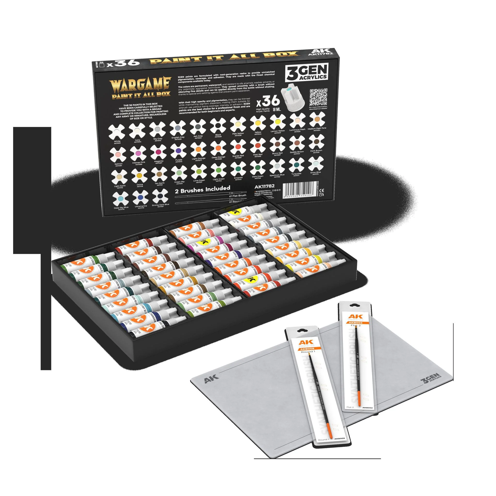 AK Interactive: 3GEN - Wargame Paint it All Box (18ml) (36ct) - Image 3