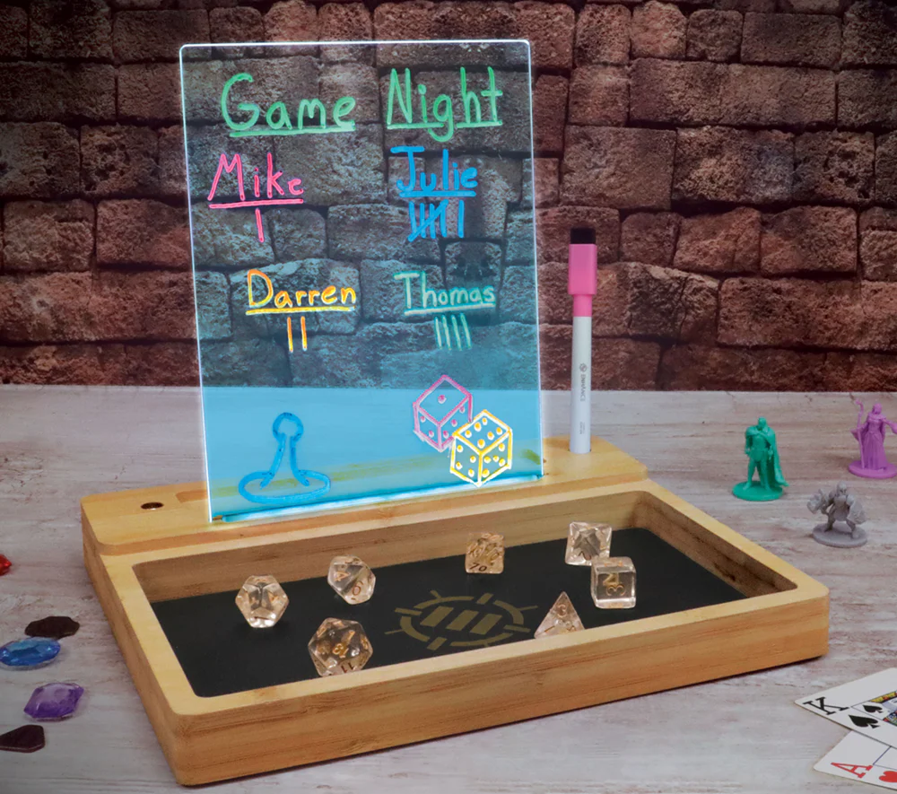 AP Enhance Tabletop LED Writing Board & Dice Tray