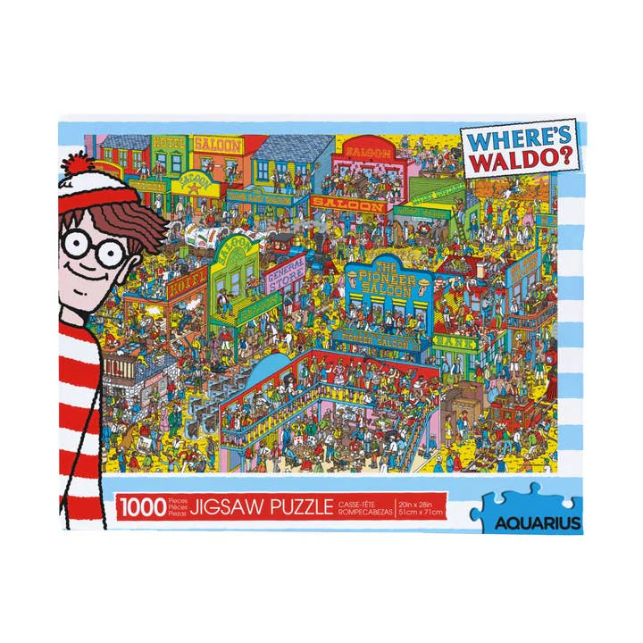 Aquarius: Where's Waldo - Wild Wild West - 1000 Piece Puzzle