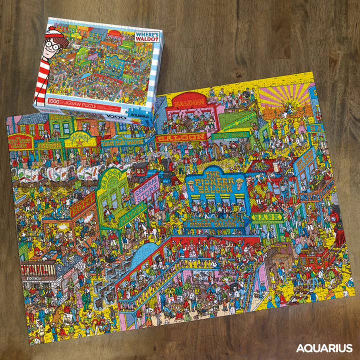 Aquarius: Where's Waldo - Wild Wild West - 1000 Piece Puzzle - Image 3