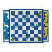 Backgammon and Checkers: 2-in-1 Travel Game Set - Botanica - Image 2