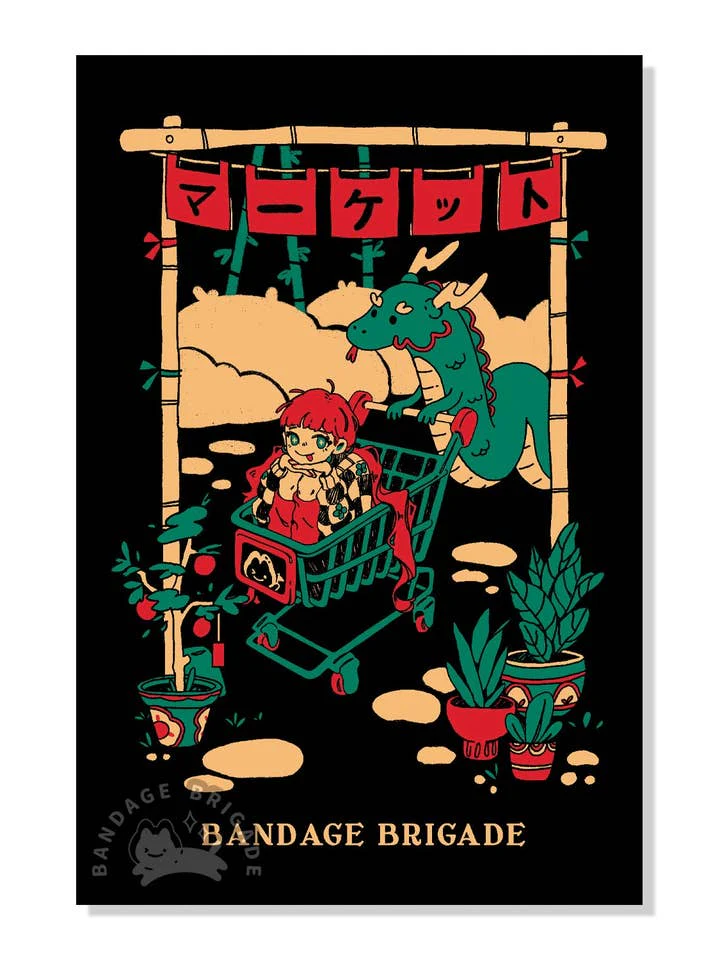 Bandage Brigade: Bamboo Mart Postcard