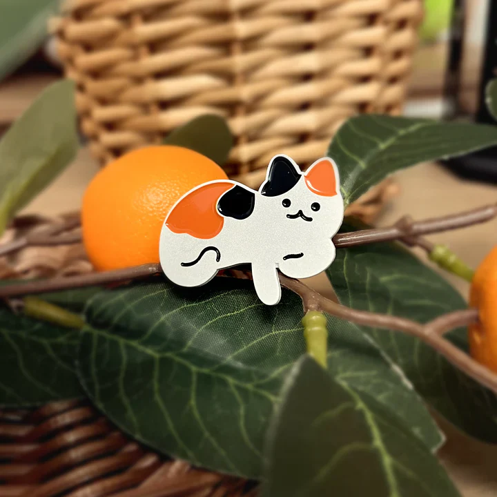 Bandage Brigade: Calico Cat Pin
