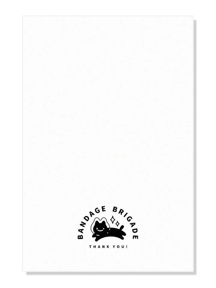Bandage Brigade: Space Cat Alien Postcard - Image 2