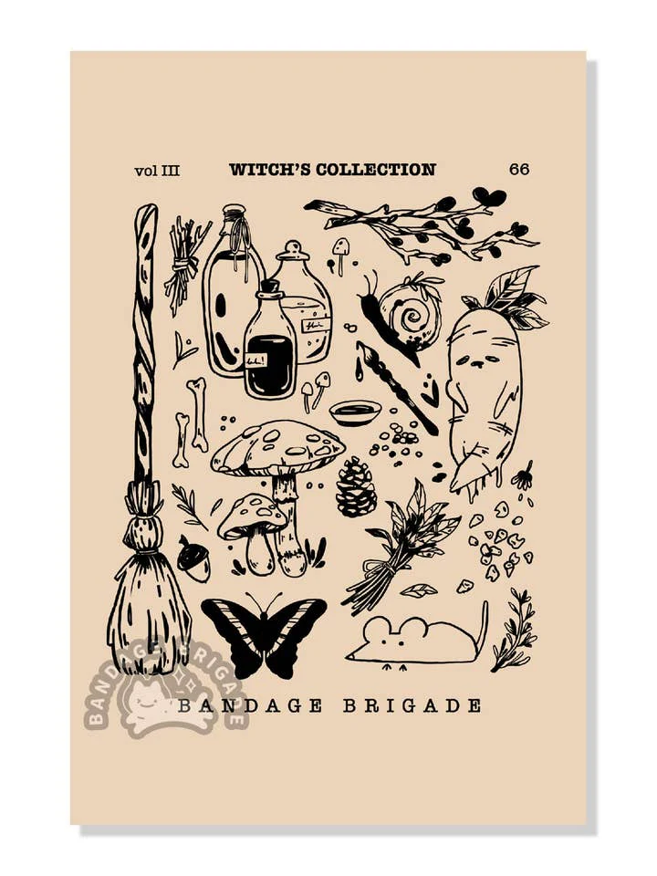 Bandage Brigade: Witch's Collection Postcard