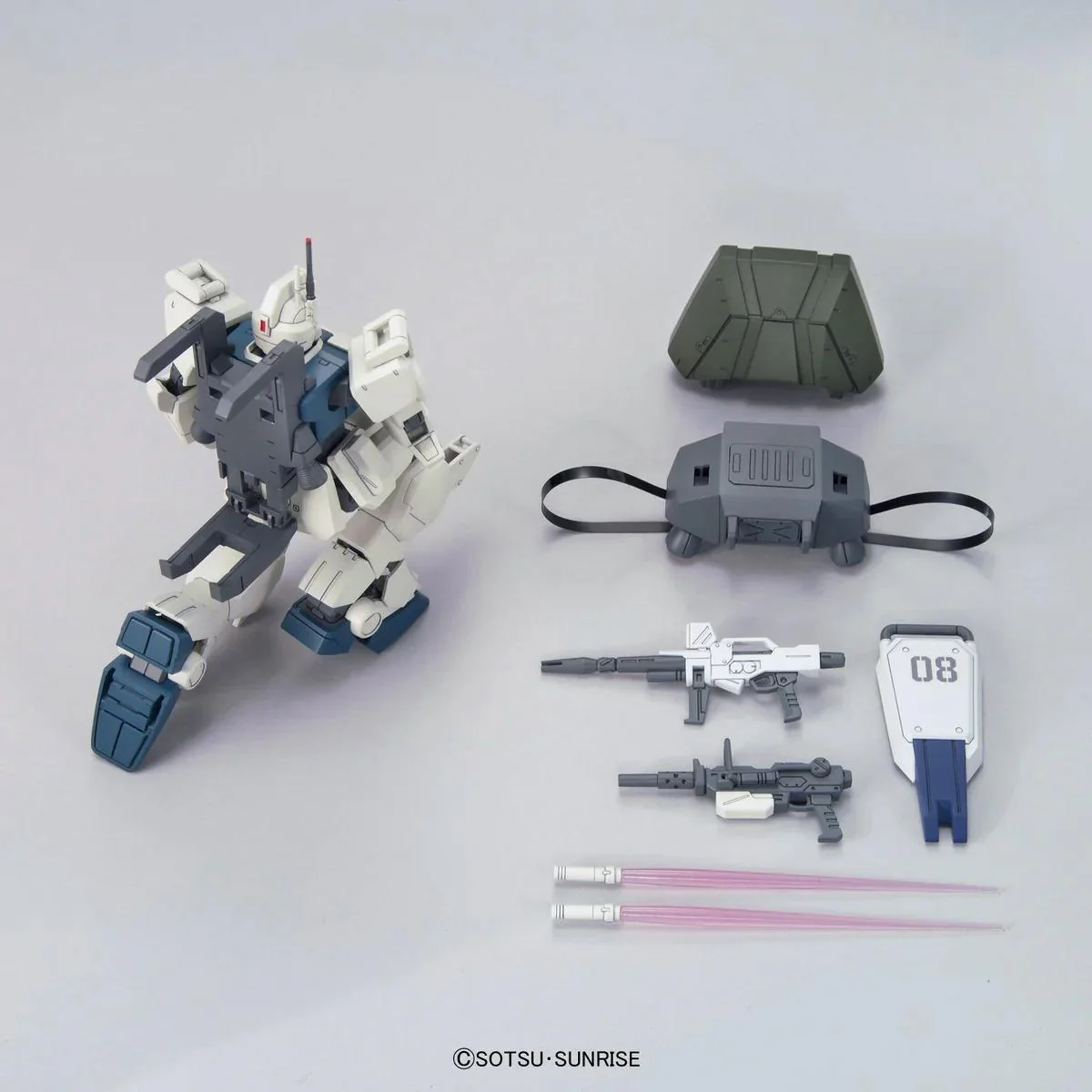 Bandai Gundam Model Kit: HGUC (High Grade Universal Century) 1/144 - "Gundam The 08th MS Team" - RX-79(G)Ez-8 Gundam Ez8 - Image 5