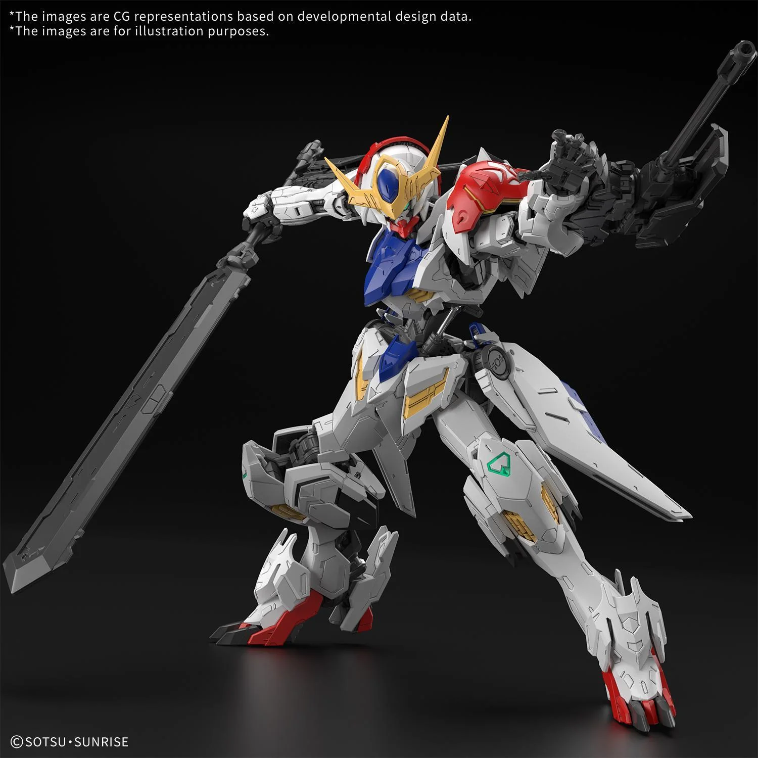 Bandai Gundam Model Kit: MG (Master Grade) 1/100 - "Mobile Suit Gundam: Iron-Blooded Orphans" - Gundam Barbatos Lupus - Image 4