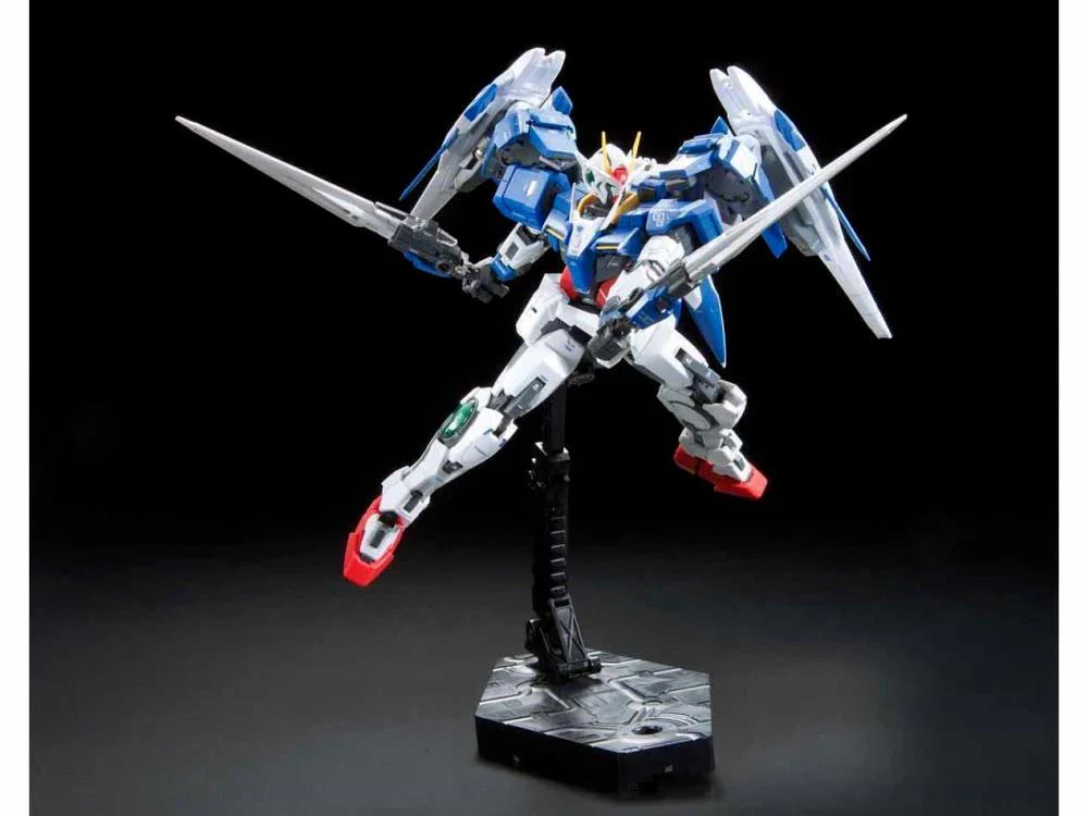 Bandai Gundam Model Kit: RG (Real Grade) 1/144 - "Gundam 00" - GN-0000+GNR-010 00 Raiser - Image 10