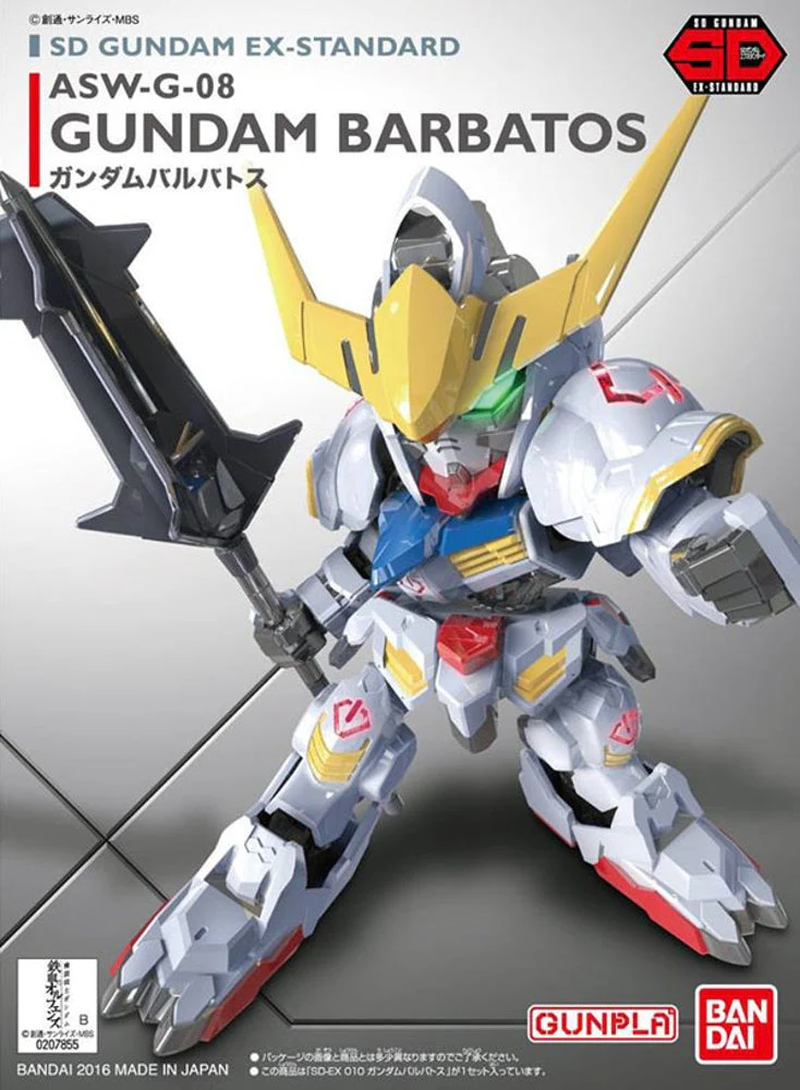 Bandai Gundam Model Kit: SD EX-Standard - "Iron-Blooded Orphans" - 10 Gundam Barbatos