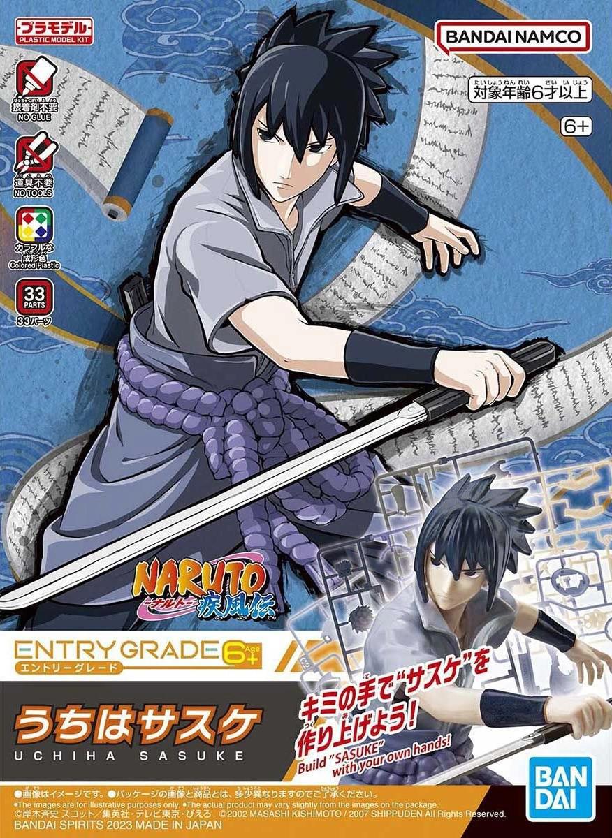 Bandai Model Kit: (EG) Entry Grade - "Naruto" - Uchiha Sasuke - Image 4
