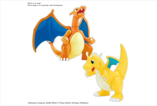 Bandai Spirits Pokemon Model Kit - Charizard and Dragonite - Image 4